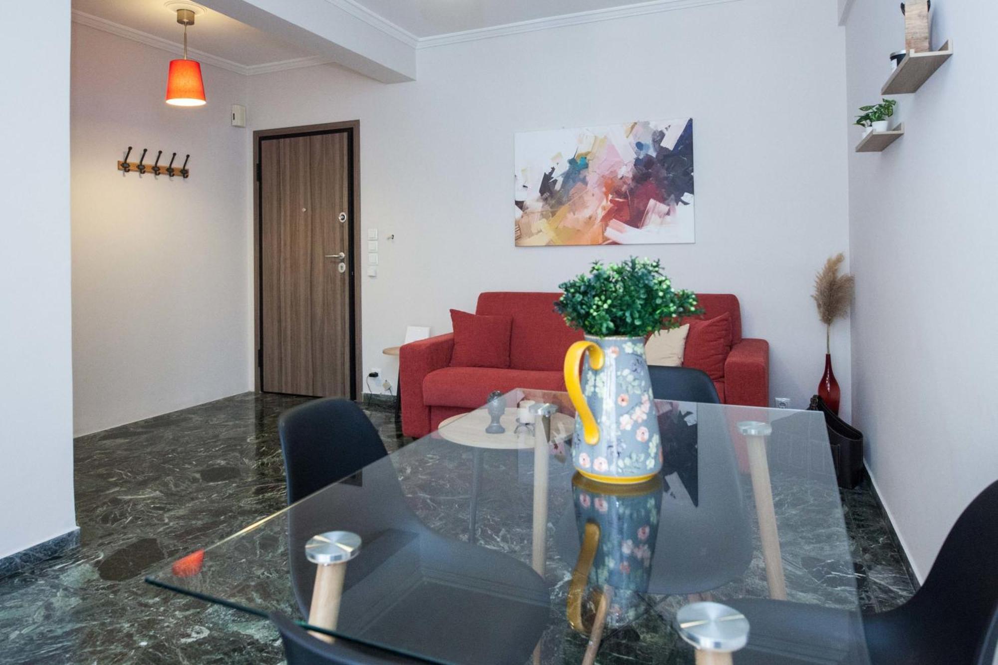 Modern 1 Bd Balcony Apt Near Metro In Kato Patisia Atena Exterior foto
